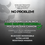 COPPIA COPRI MANIGLIA COMPLETI - INOX